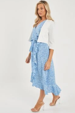 Cream Shawl Collar Crop Jacket -Princess Style Shop 00100019831 XS