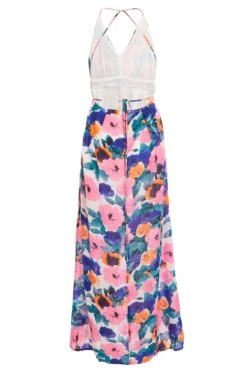 Blue Chiffon Maxi Dress -Princess Style Shop 00100020965 ZB
