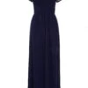 Navy Wrap Embellished Maxi Dress -Princess Style Shop 00100023194 ZM