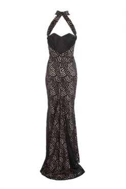Black Lace Fishtail Maxi Dress -Princess Style Shop 00100026146 ZB