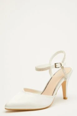 Bridal White Diamante Courts -Princess Style Shop 00100029171 XB