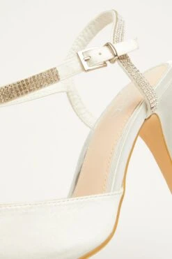 Bridal White Diamante Courts -Princess Style Shop 00100029171 ZB