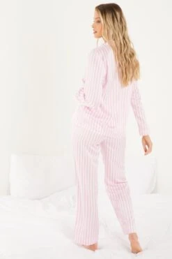 Pink Stripe Long Pyjama Set -Princess Style Shop 00100029323 XB