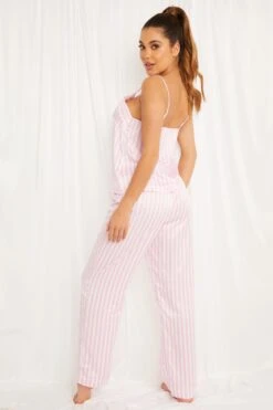 Pink Stripe Cami Pyjama Set 10 Pink Stripe Cami Pyjama Set -Princess Style Shop 00100029325 XB