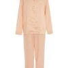 Pink Satin Long Pyjama Set