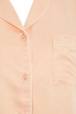 Pink Satin Long Pyjama Set -Princess Style Shop 00100029331 ZS