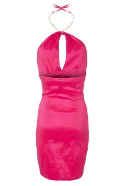 Pink Chain Halterneck Dress -Princess Style Shop 00100031580 ZB
