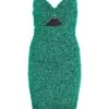 Green Glitter Bodycon Mini Dress -Princess Style Shop 00100032207 ZM