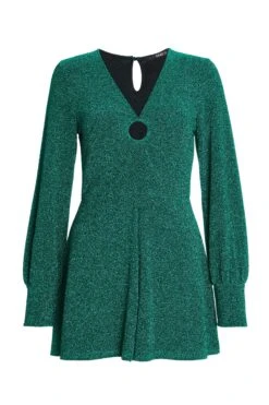 Green Glitter Playsuit