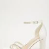 Bridal White Satin Heeled Sandals 1 Bridal White Satin Heeled Sandals -Princess Style Shop 00100032863 ZM