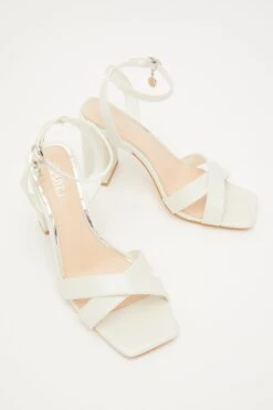 Bridal White Pearl Heeled Sandal -Princess Style Shop 00100032869 XS