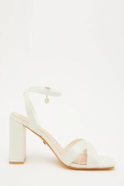 Bridal White Pearl Heeled Sandal -Princess Style Shop 00100032869 ZS