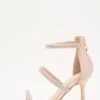 Pink Satin Embellished Heeled Sandals -Princess Style Shop 00100032870 ZM