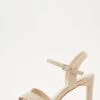 Nude Cross Strap Heeled Sandals -Princess Style Shop 00100032915 ZM
