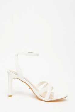 White Strappy Heeled Sandals -Princess Style Shop 00100032964 ZS