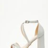 Blue Cross Strap Block Heeled Sandals -Princess Style Shop 00100033018 ZM