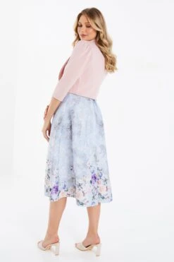 Pink Shawl Collar Crop Jacket 10 Pink Shawl Collar Crop Jacket -Princess Style Shop 00100034005 XB