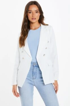 Cream Tailored Blazer -Princess Style Shop 00100034074 XM