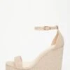 Rose Gold Shimmer Platform Wedges -Princess Style Shop 00100034582 ZM