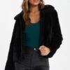 Black Short Faux Fur Jacket