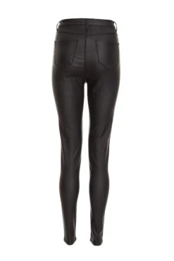 Black Faux Leather Skinny Jeans -Princess Style Shop 00100034777 ZB
