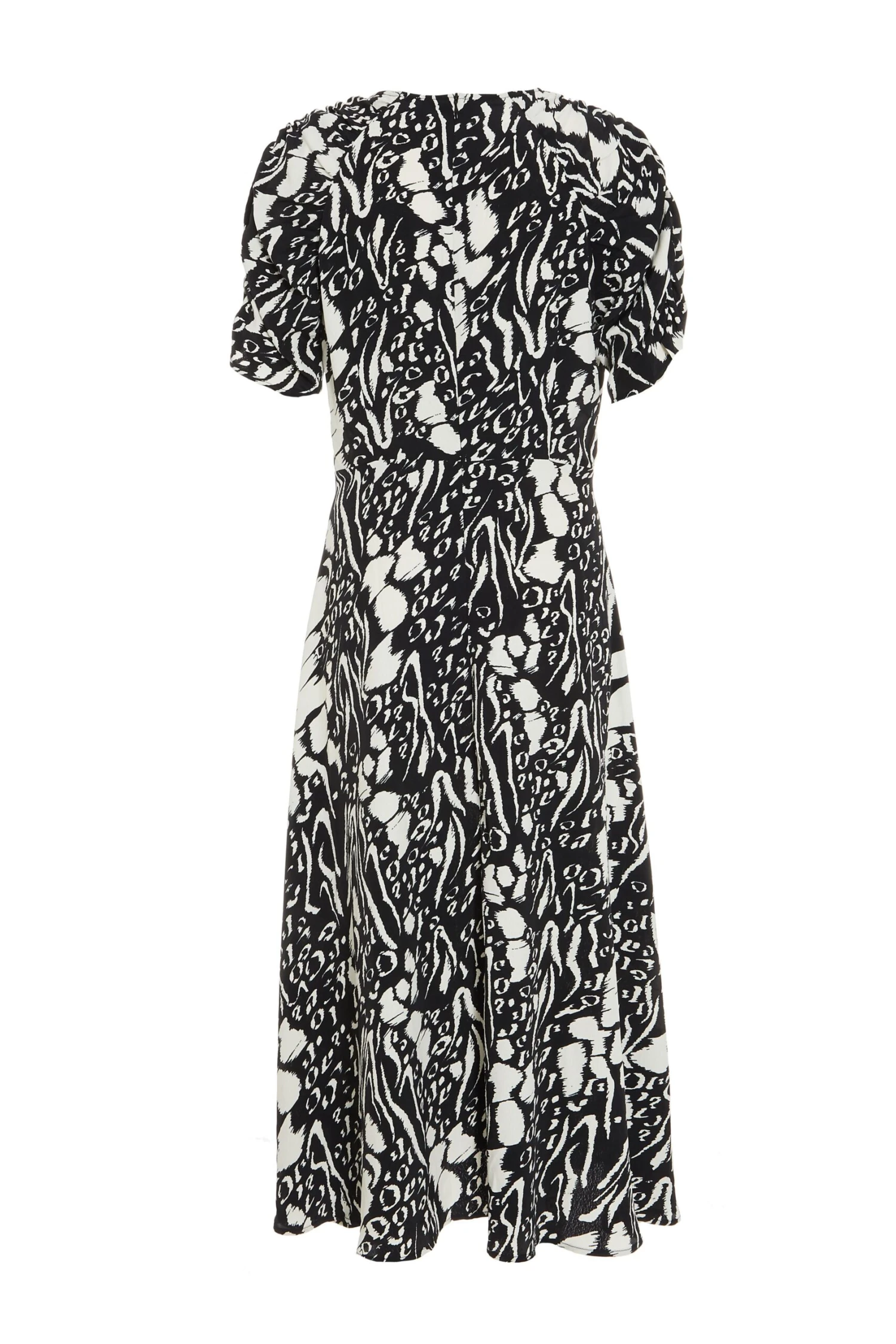 Black Animal Print Midi Dress 7 Black Animal Print Midi Dress - Image 5