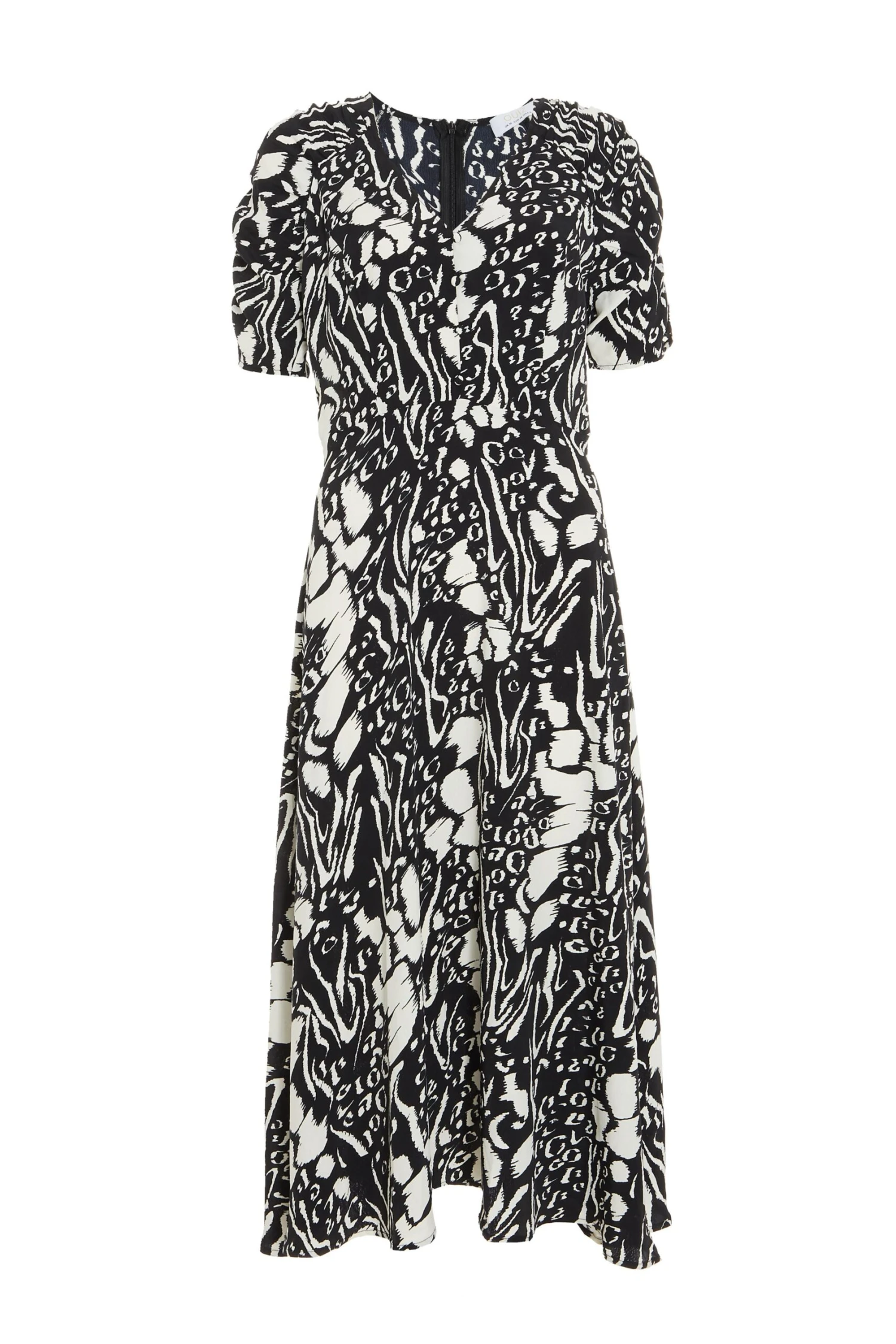 Black Animal Print Midi Dress 3 Black Animal Print Midi Dress
