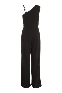 Black Drape Palazzo Jumpsuit -Princess Style Shop 00100035787 ZB