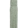 Sage Embellished Split Leg Maxi Dress -Princess Style Shop 00100035918 ZM