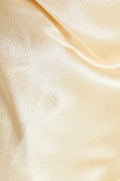 Champagne Satin Cross Back Maxi Dress -Princess Style Shop 00100035945 ZS