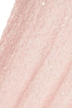 Nude Sequin Maxi Dress -Princess Style Shop 00100035955 ZS