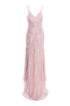 Pink Sequin Fishtail Maxi Dress -Princess Style Shop 00100035957 ZB