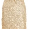 Gold Sequin Mini Skirt -Princess Style Shop 00100036035 ZM
