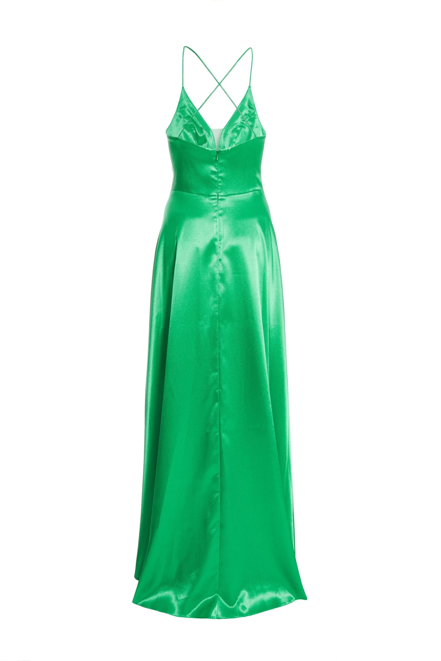 Jade Green Satin Maxi Dress 7 Jade Green Satin Maxi Dress - Image 5