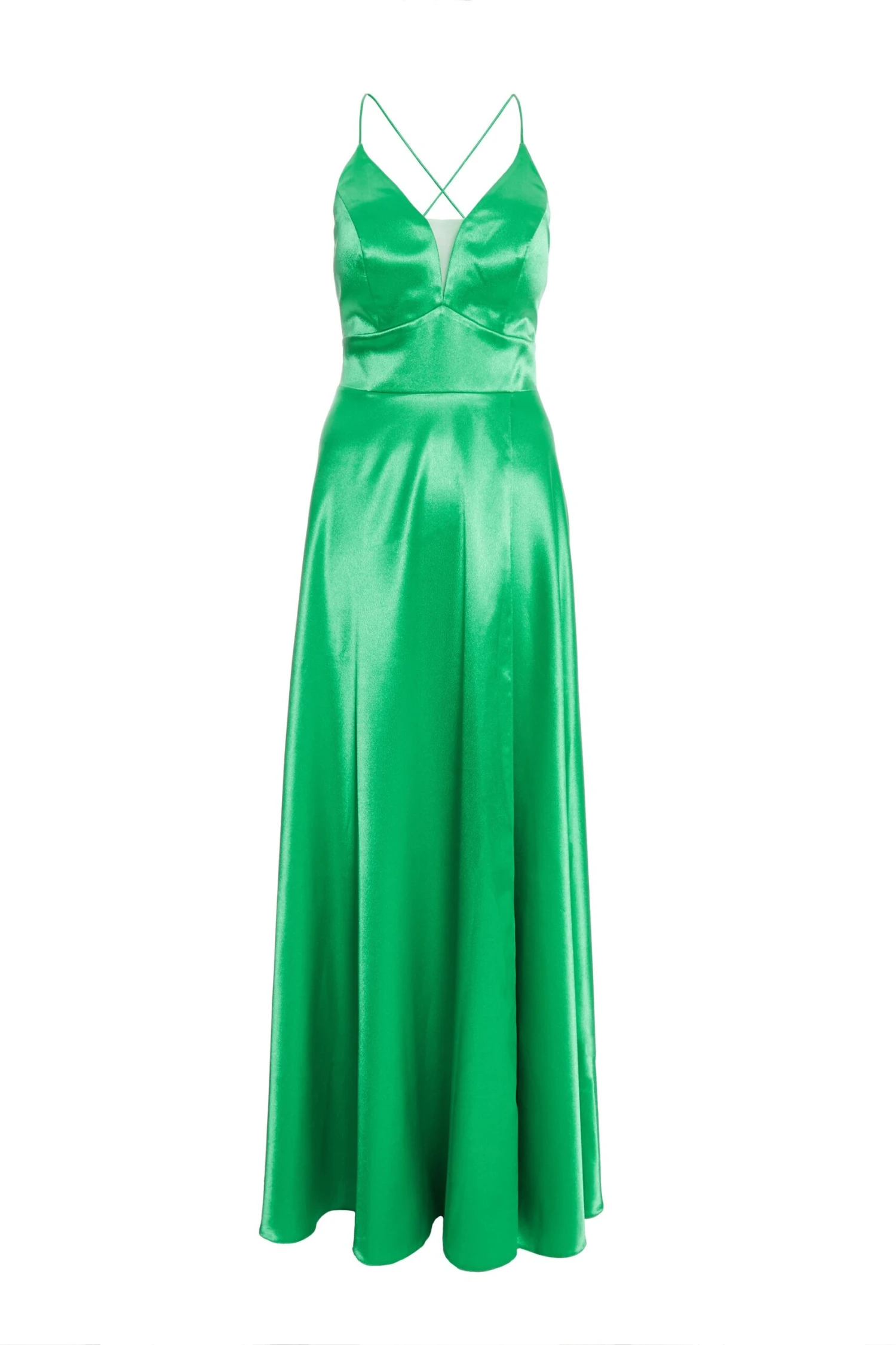 Jade Green Satin Maxi Dress 3 Jade Green Satin Maxi Dress