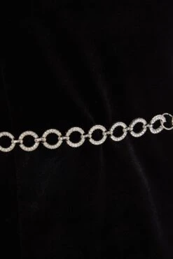 Black Velvet Diamante Mini Dress -Princess Style Shop 00100036172 ZS