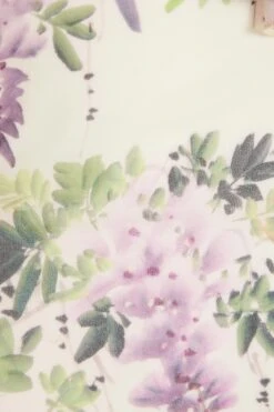 White Chiffon Floral Frill Maxi Dress -Princess Style Shop 00100036290 ZS