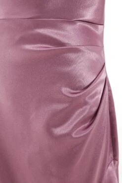 Pink Satin Cross Back Maxi Dress -Princess Style Shop 00100036347 ZS