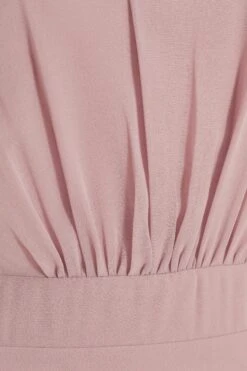 Pink Chiffon Frill Sleeve Maxi Dress -Princess Style Shop 00100036349 ZS