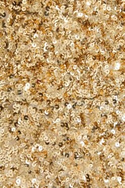 Gold Sequin Bow Bodycon Mini Dress -Princess Style Shop 00100036354 ZS