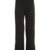 Black Embellished Trim Palazzo Trousers
