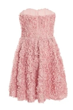 Pink Chiffon Floral Mini Dress -Princess Style Shop 00100036452 ZB