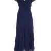 Navy Chiffon Frill Maxi Dress -Princess Style Shop 00100036490 ZM