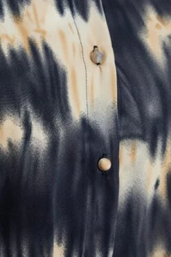 Champagne Satin Marble Print Blouse -Princess Style Shop 00100036577 ZS