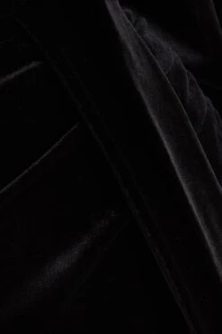 Black Velvet Wrap Maxi Dress -Princess Style Shop 00100036630 ZS