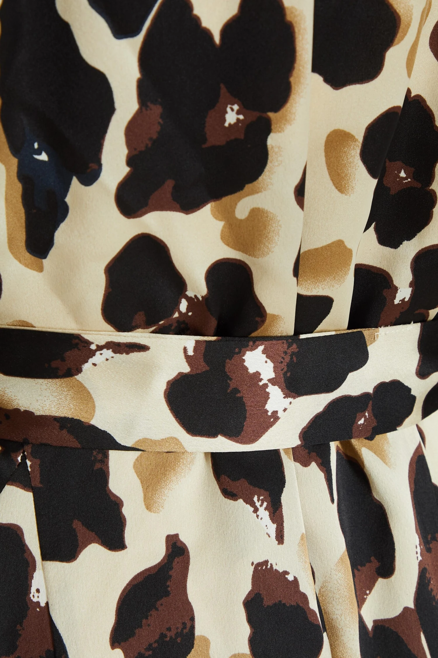 Stone Animal Print Satin Shirt Dress 8 Stone Animal Print Satin Shirt Dress - Image 6