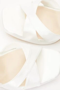 Bridal White Satin Jewel Platform Heeled Sandals 12 Bridal White Satin Jewel Platform Heeled Sandals -Princess Style Shop 00100036750 ZB