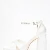Bridal White Satin Jewel Platform Heeled Sandals -Princess Style Shop 00100036750 ZM