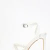 Bridal White Pearl Strappy Heeled Sandals -Princess Style Shop 00100036766 ZM