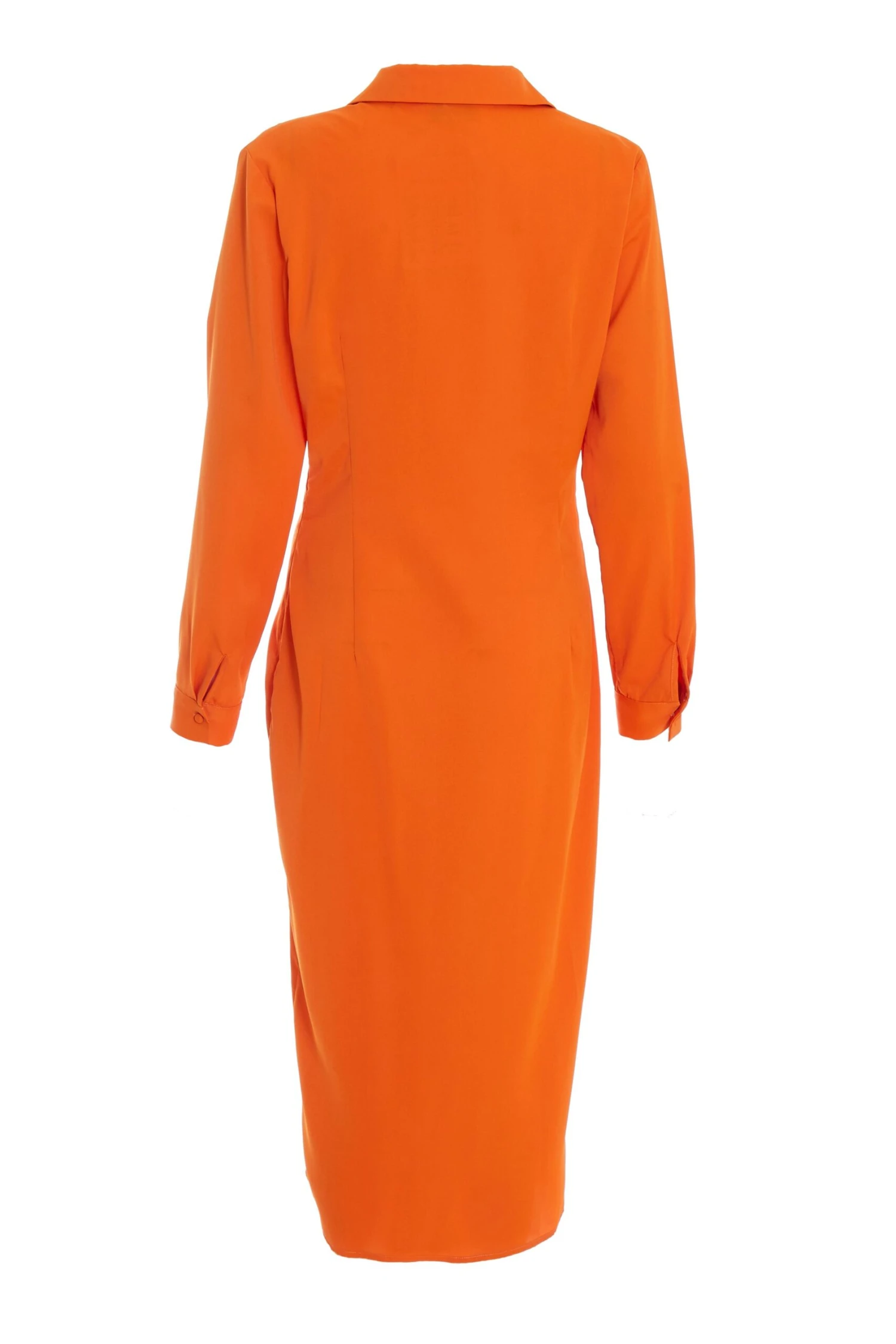 Orange Shirt Midi Dress 7 Orange Shirt Midi Dress - Image 5